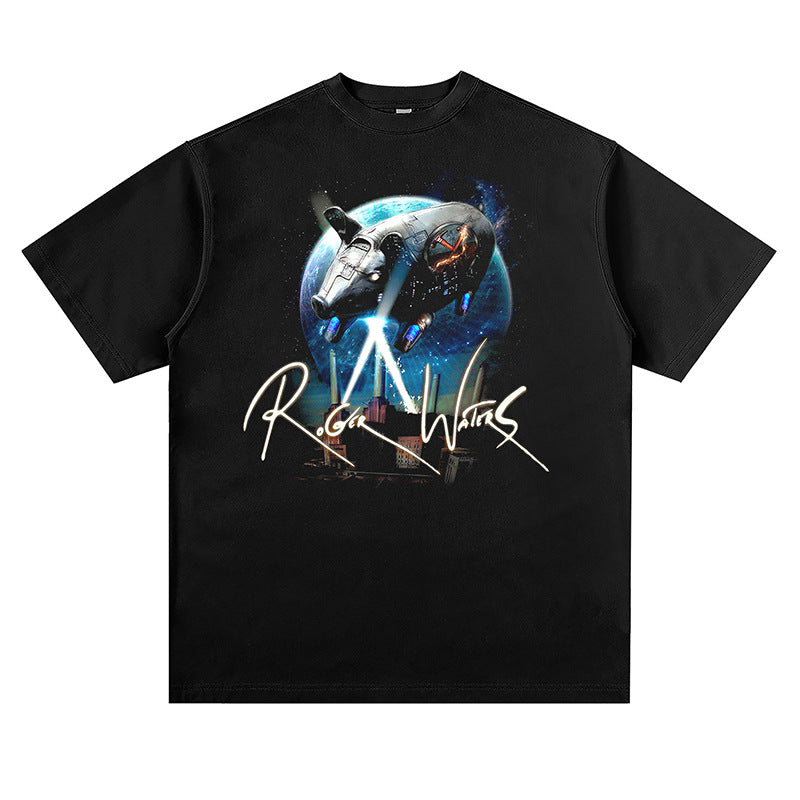Rock Band T Shirt Short Sleeve T-shirt Loose