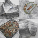 Men Long-Sleeved Shirt Spring Long Sleeve Shirt Male Loose Trendy Casual Overshirt