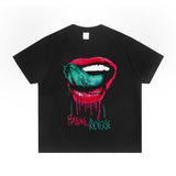 Rock Star T Shirt Printed T-shirt Short Sleeve round Neck Men and Women