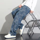 Unisex Jeans Summer Vintage Loose Straight Pants Trousers