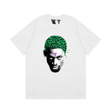 Vlone T Shirt Spring/Summer Pattern Crew Neck Short Sleeve