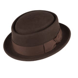 Walter White Hats Woolen Bowler Hat Autumn and Winter Leisure Retro Felt Cap Flat Top Fedora Hat