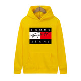 Tommy T Hoodie Hooded Sweater Fleece Print