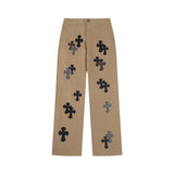 CHH Chrome Hearts Jeans Unisex Casual Loose Jeans