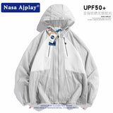 Nasa Sun Protection Shirt Summer Sun Protection Clothing Men's Summer Fashion Brand