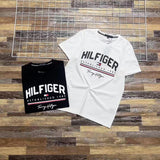 Tommy T Shirts Tommy Stitching Three-Dimensional Printing Couple's round Neck Short Sleeve T-shirt
