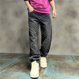 Unisex Jeans hiphop ins design sense jeans loose