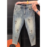 Unisex Jeans Loose Straight Jeans Design American Retro