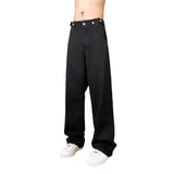 Unisex Jeans Black Jeans Autumn/Winter Casual Loose Straight Retro Pants