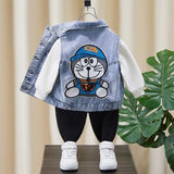 Boy Jacket Children's Vest Denim Vest Spring and Autumn Outer Wear Loose-Fitting Vest Children