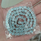 Zircon necklace synthetic colored treasure tennis chain