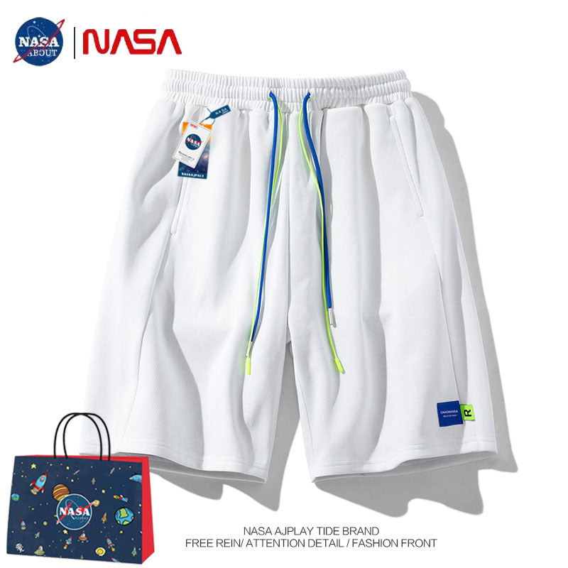 Nasa Sweatpants Casual Shorts Men's Trendy Loose Summer