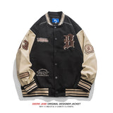 Men's Baseball Jacket Spring Baseball Uniform Men's Vintage Loose Winter Jacket Jacket