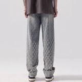 Unisex Jeans Casual Jeans Loose Splicing