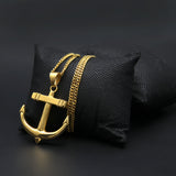 Jewelry Hip Hop Anchor Pendant Necklace rapper Crosses