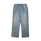 Unisex Jeans Men's Spring and Autumn Design Sense Wash