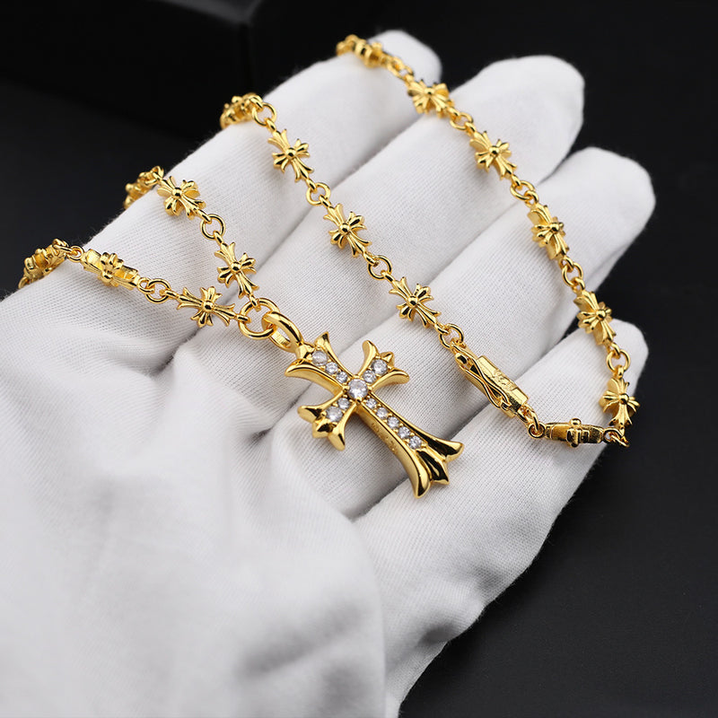 Chrome Heart Necklace Sweater Necklace