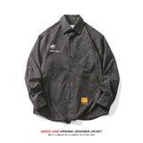 Men Long-Sleeved Shirt Long Sleeve Printed Shirt Men's Spring Loose Design Coat