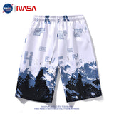 Nasa Shorts Shorts for Men Summer Trendy Student Loose Elastic