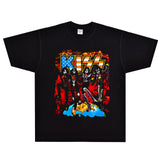 Rock Star T Shirt Kiss Love Gun T-shirt Rock Loose Printed Cotton Short Sleeve