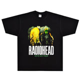 Rock Star T Shirt Radiohead the King of Limbs T-shirt Rock Band Loose Street Vintage Short Sleeve