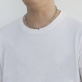 Zircon necklace Colorful love mix and match tennis chain
