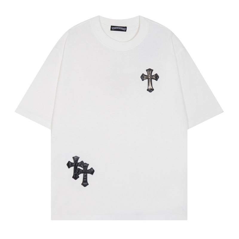 CHH Chrome Heart T Shirts T-Shirt Short Sleeve Cross
