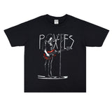 Rock Star T Shirt Band the Pixies Printed T-shirt Men's and Women's Cotton Short Sleeve Loose