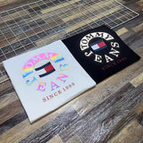 Tommy T Shirts Printed 3D Stitching Large Logo Couple Short Sleeve T-shirt