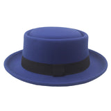 Walter White Hats Bowler Men's Hat Wool Woolen Hat Female Felt Cap Curling Small Brim
