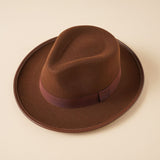 Walter White Fedora Autumn and Winter Men's Versatile Top Hat British Retro Outdoor Casual Fashion