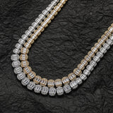 Zircon necklace gradient size zircon tennis chain