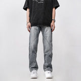 Unisex Jeans Straight Wash Old