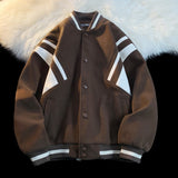 Unisex Baseball Jersey Spring/Autumn Vintage Loose Jacket
