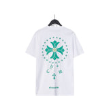 CHH Chrome Heart T Shirts Cross Casual Loose Cotton Crew Neck T-Shirt