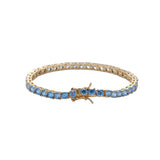 Zircon necklace full zirconium single row chain