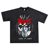 Rock Star T Shirt Slack Knot Vintage Distressed T-shirt Loose