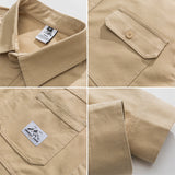 Men's Long-Sleeve Shirt Men's Spring Loose Jacket
