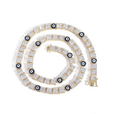 Zircon necklace devil's eye zircon tennis chain
