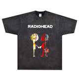 Rock Star T Shirt Radiohead the King of Limbs T-shirt Rock Band Loose Street Vintage Short Sleeve