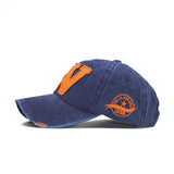 Walter White Hats Sun Hat Spring/Summer Sun Protection Hat W Letter Cap Distressed Peaked Cap Washed