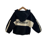 Boy Jacket Boys and Girls Jacket Letter Coat Anorak Spring and Autumn Baby Long Sleeve Top