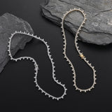 Zircon necklace Mixed flower-shaped zircon necklace