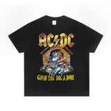 Rock Star T Shirt Printed T-shirt Short Sleeve round Neck Fashion Brand Cotton Loose