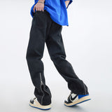Unisex Jeans Wide Leg Straight Pants Casual Versatile