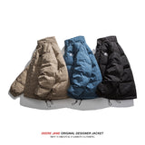 Men Coat Cotton Coat Men's Winter Loose Retro Coat