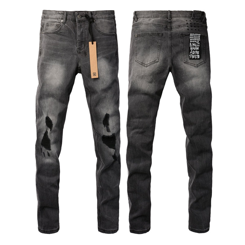 KSUBI Jeans Slim Fit Casual Ripped Jeans