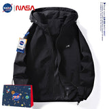 Nasa Jacket Men's Coat Spring and Autumn Hooded All-Matching Clothes Loose