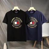 Tommy T Shirts Tommy Couple's Short-Sleeved T-shirt Flannel Embroidery