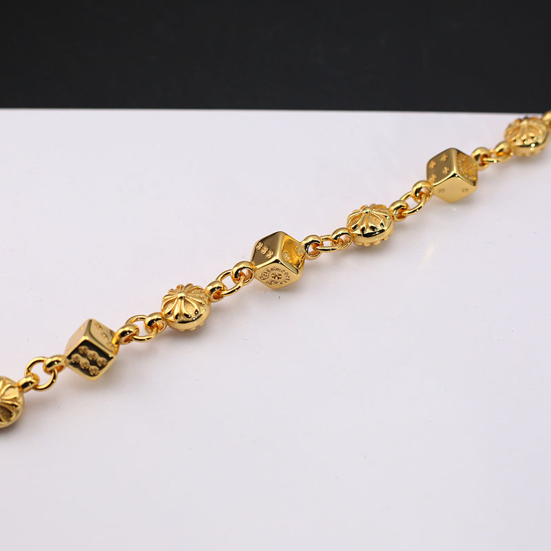 Chrome Heart Bracelet Cross Dice